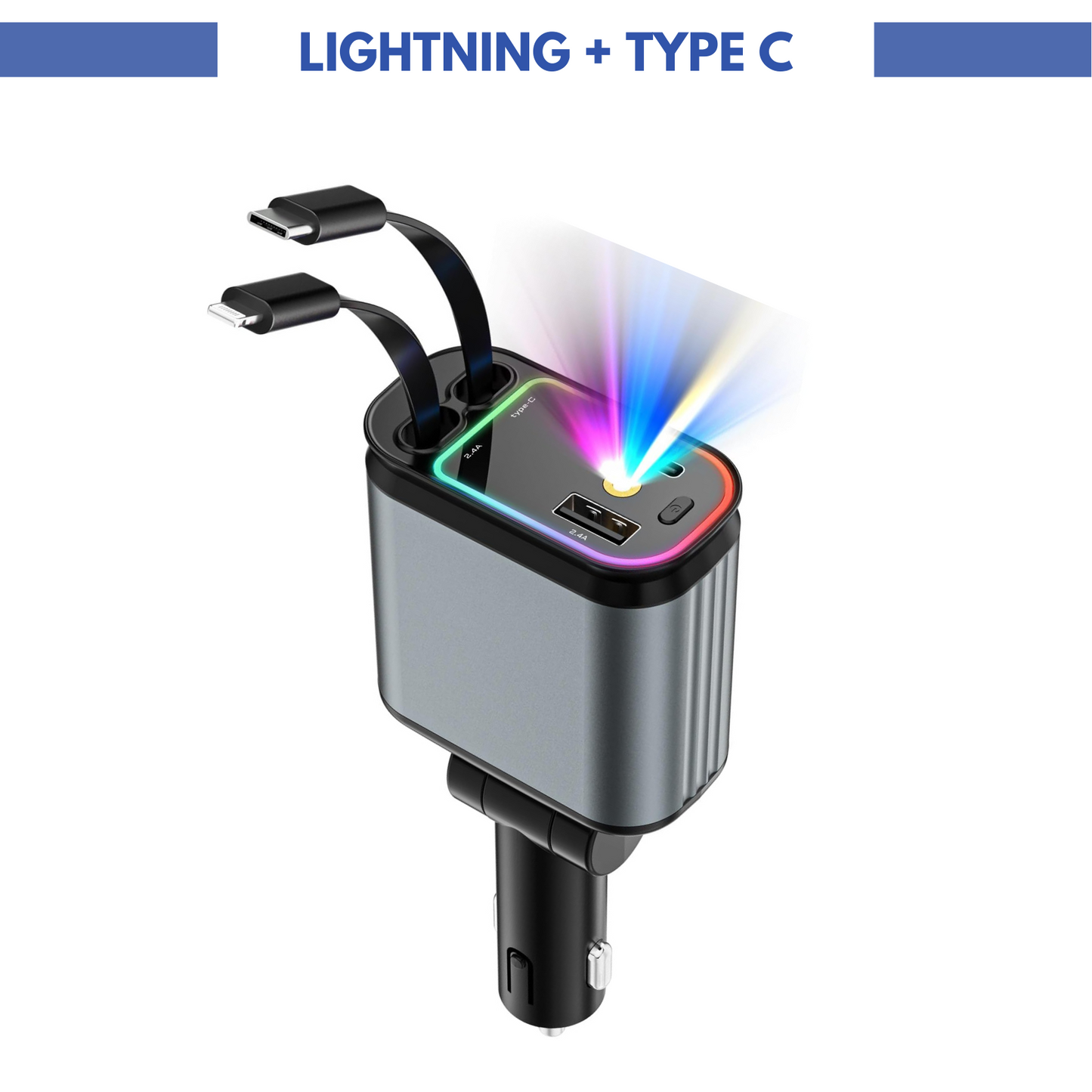 LUHITA™ STARLIGHT 4-IN-1 CAR CHARGER ADAPTER