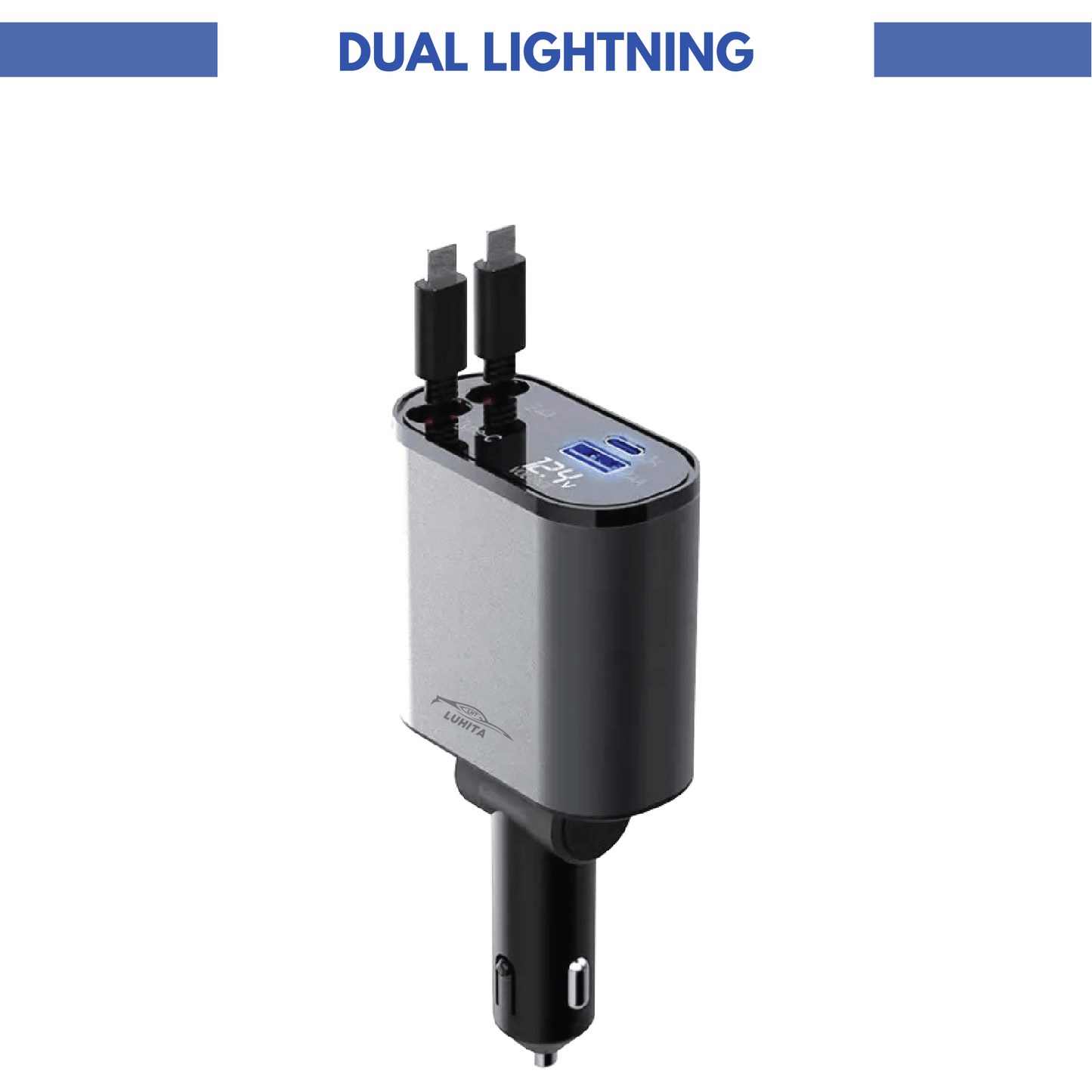 LUHITA™ 4-IN-1 CAR CHARGER ADAPTER