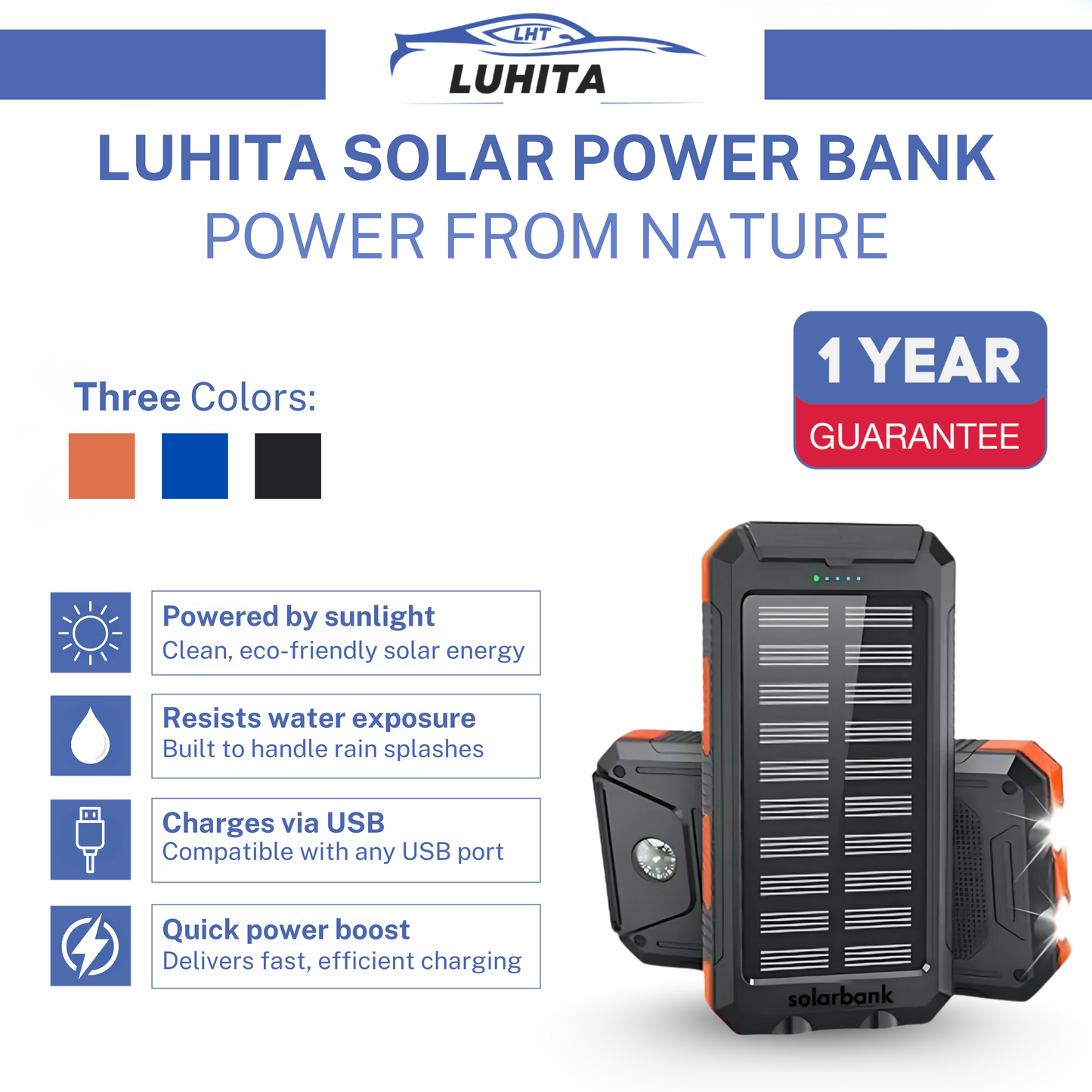 LUHITA™ SOLAR POWER BANK