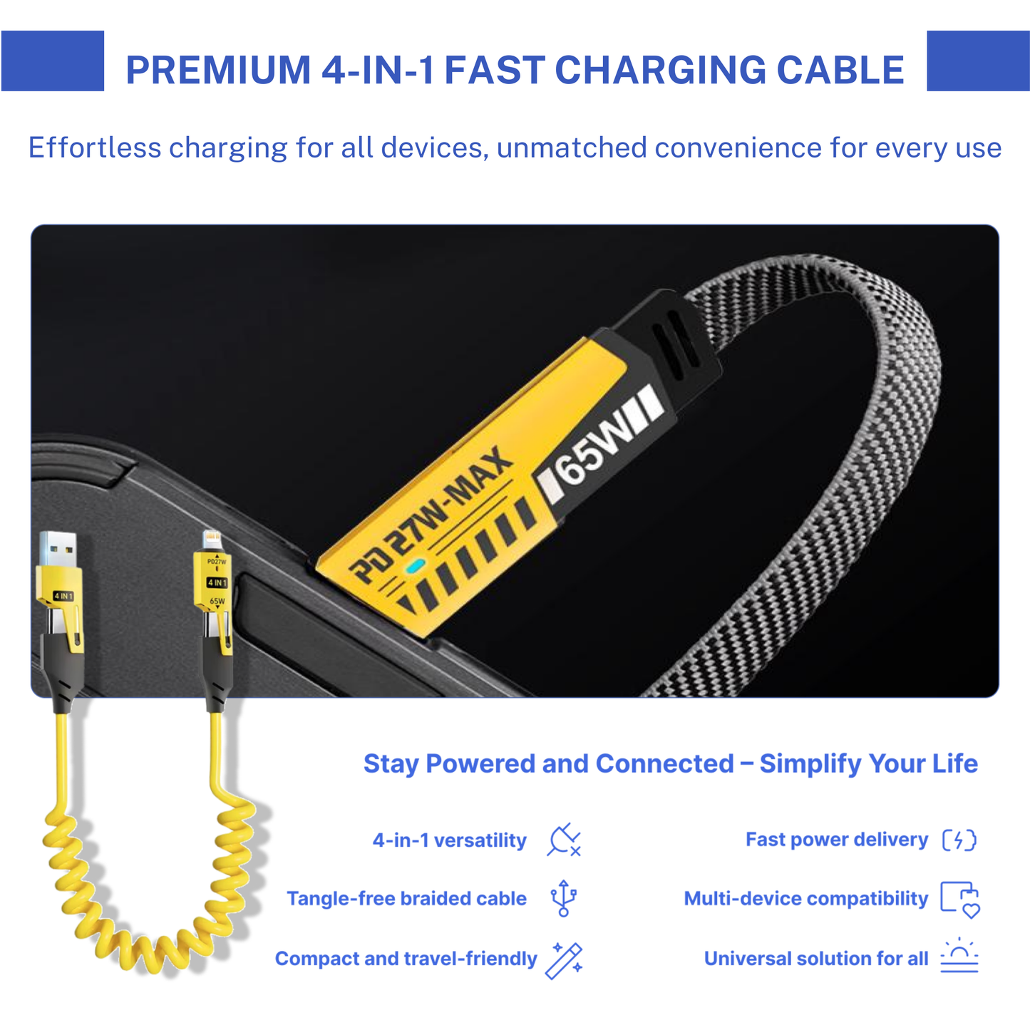 LUHITA™ 4 IN 1 CHARGING CABLE